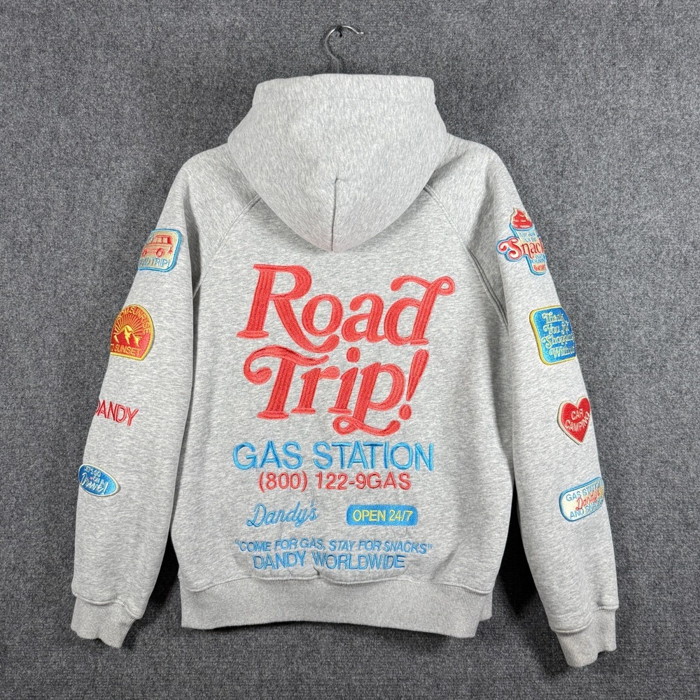 Dandy Worldwide Road Trip Oversized Lux Hoodie – Dark Heather Womens XS #3274